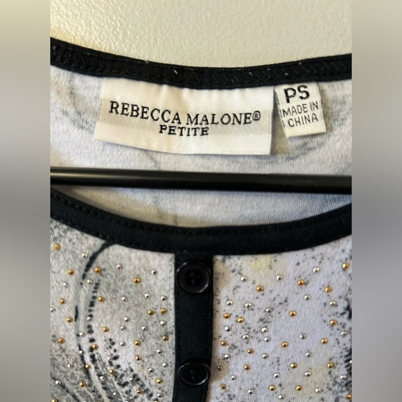 Rebecca Malone top with rhinestone details - Picture 4 of 4